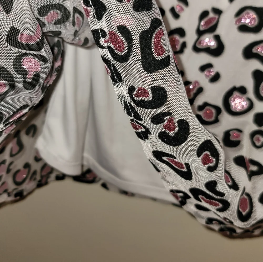 Girls sparkle leopard dress 2t - Picture 3 of 6